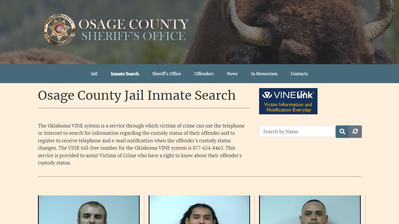 Inmate Search - Osage County Jail - Osage County Sheriff's Office